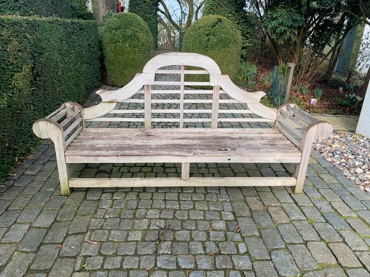 Teakhouten tuinbank, Tuin en Terras, Tuinbanken, Zo goed als nieuw, Ophalen