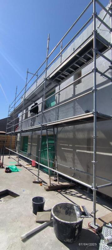 Echaffodage à louer, Bricolage & Construction, Échafaudages, Enlèvement ou Envoi, Neuf, Échafaudage de façade, 5 mètres de hauteur ou plus