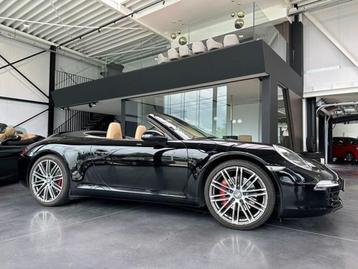 Porsche 911 991Carrera 2 S Cabrio PDK,Beige leder,Chrono,Fu, Auto's, Automaat, 400 pk, Beige, Zwart