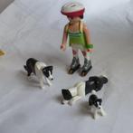 Playmobil vrouw met bordercollies 5213, Comme neuf, Ensemble complet, Enlèvement ou Envoi