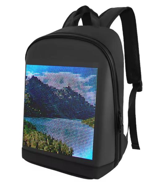 Rugzak met LED-scherm, Handtassen en Accessoires, Tassen | Rugtassen, Zo goed als nieuw, 25 tot 40 cm, 30 tot 45 cm, Ophalen of Verzenden