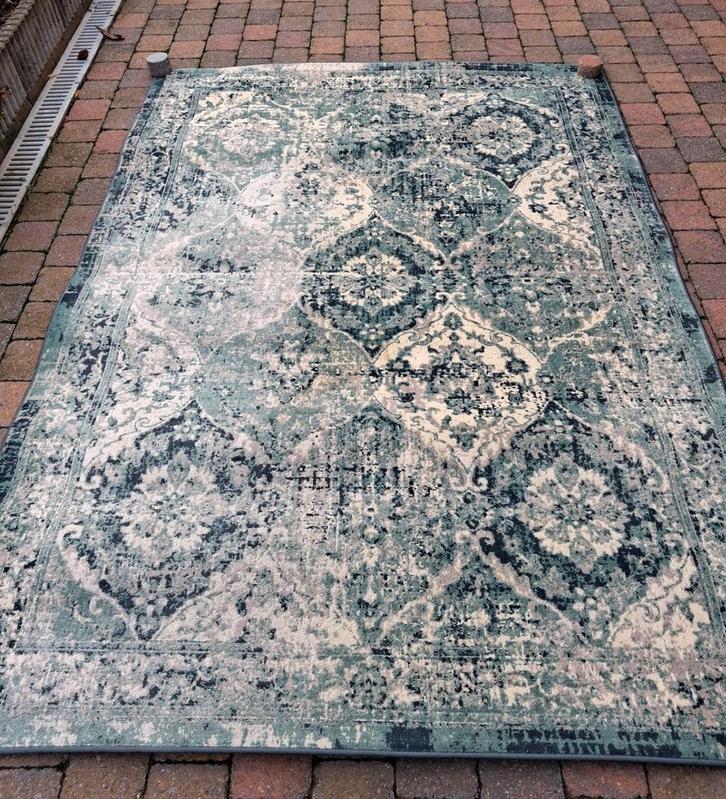 Tapis intérieur marine , beige ,vert ikea série limitée, Huis en Inrichting, Stoffering | Tapijten en Vloerkleden, Beige, Zwart