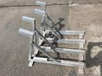Verzinkte ladderhouder / ladderrek – 4 plaatsen, Ophalen, Gebruikt
