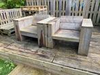 Steigerhouten loungezetels, Tuin en Terras, Tuinsets en Loungesets, Gebruikt, Ophalen, Steigerhout