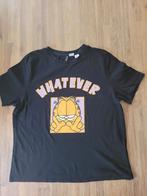 Zwart t-shirt Divided Garfield, Ophalen of Verzenden, Zo goed als nieuw, Zwart
