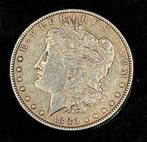One dollar 1880 zilver munt., Zilver, Ophalen of Verzenden