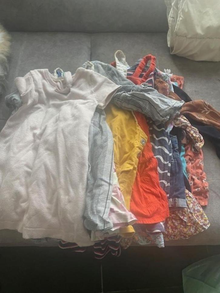 meisjeskledij - maat 86 t/m 116 - +- 100 stuks, Kinderen en Baby's, Kinderkleding | Kinder-kledingpakketten, Gebruikt, Maat 110