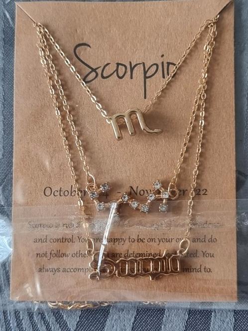 3 splinternieuwe kettingen voor een Scorpion voor een prijs, Handtassen en Accessoires, Kettingen, Nieuw, Overige materialen, Goud