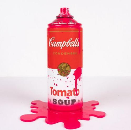 Kunstobject Ske (XXI) - Pop Splash Campbell's - OPRUIMING!, Antiek en Kunst, Kunst | Beelden en Houtsnijwerken, Verzenden