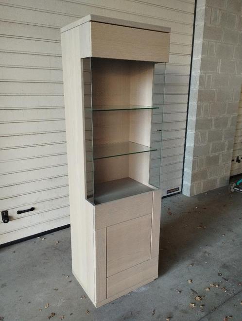 Kasten - Vitrine - Massieve EIKEN fronten, Huis en Inrichting, Kasten | Vitrinekasten, Zo goed als nieuw, Ophalen