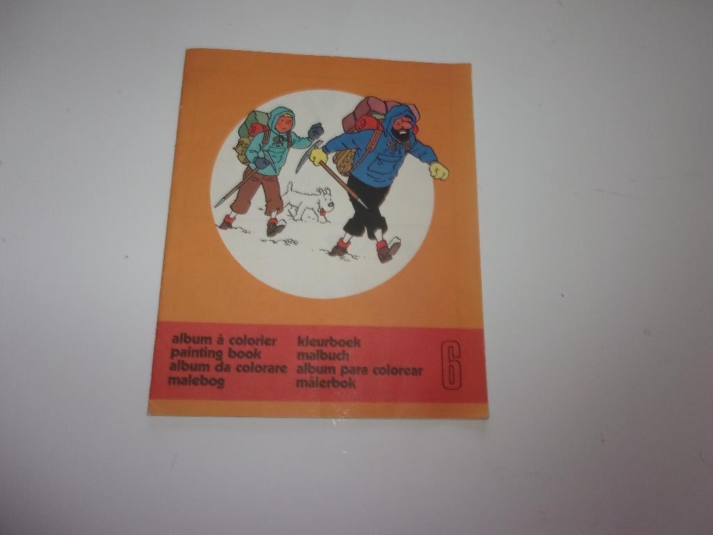 tintin album à colorier 6 1976 bd, Ophalen