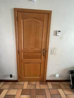 Massieve eiken binnendeur, Doe-het-zelf en Bouw, Deuren en Vliegenramen, Ophalen, Gebruikt, Minder dan 80 cm, Binnendeur