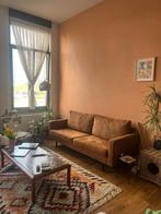 Zetel te koop, driezit cognac, Huis en Inrichting, Zetels | Complete zithoeken, Ophalen, Zo goed als nieuw