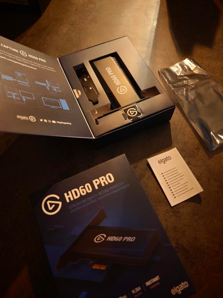 Carte de capture jeu Elgato HD60 Pro complète dans sa boîte, Informatique & Logiciels, Cartes de capture, Comme neuf, Enlèvement ou Envoi