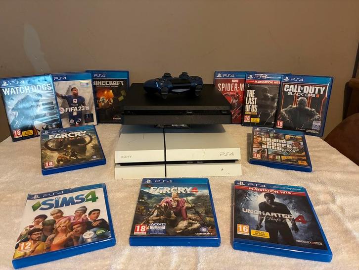 2x playstation 4, + 11 games, Games en Spelcomputers, Games | Sony PlayStation 4, Zo goed als nieuw, Role Playing Game (Rpg), 1 speler