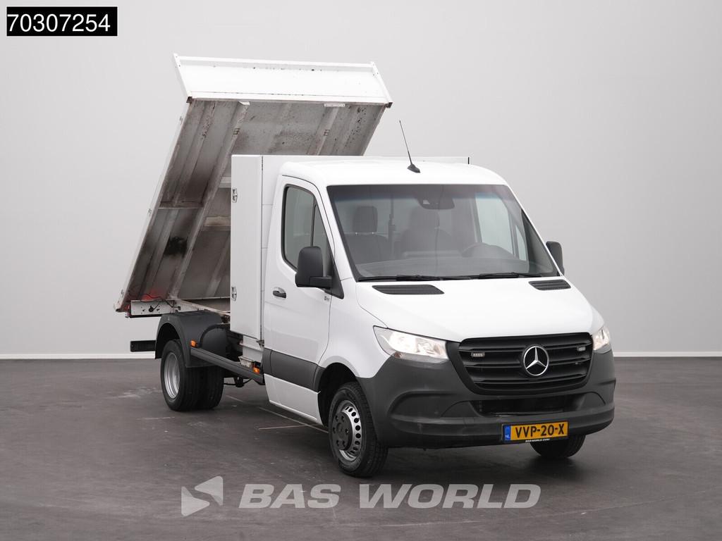 Mercedes Sprinter 515 CDI Kipper met Kist Dubbellucht 3,5t T, Auto's, Stof, Gebruikt, 4 cilinders, Wit