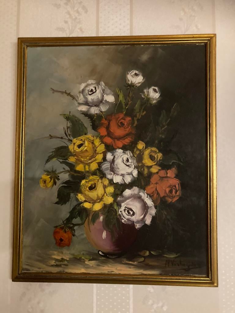 Schilderij N. Verheyden, Antiek en Kunst, Ophalen