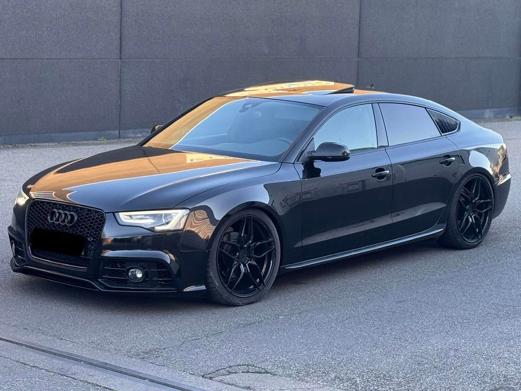 Audi A5 2.0TDISportback Sline Quatrro 2015 Euro6b 190Pk, Auto's, Automaat, 4 deurs, Start-stop-systeem, Leder en Stof