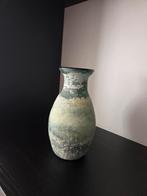 Decoratieve keramieken vaas, Huis en Inrichting, Woonaccessoires | Vazen, Ophalen of Verzenden, Gebruikt, Groen, Minder dan 50 cm