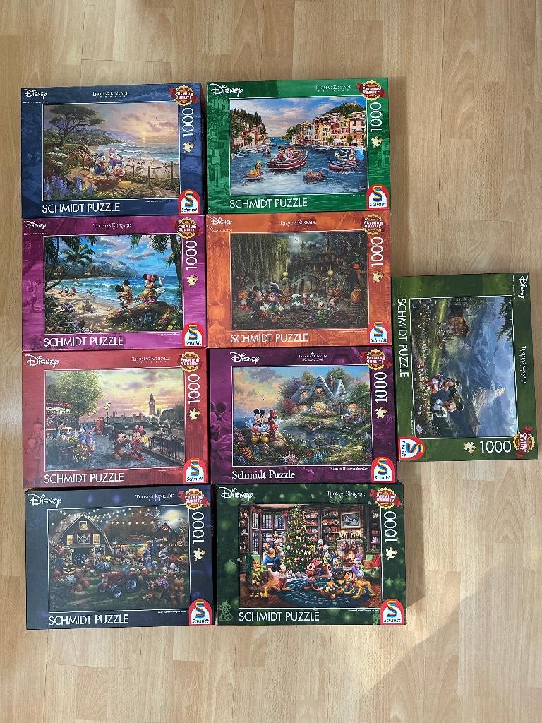 SCHMIDT puzzels NIEUW Thomas Kinkade Disney 1000stukjes, Hobby en Vrije tijd, Ophalen of Verzenden, 500 t/m 1500 stukjes, Nieuw
