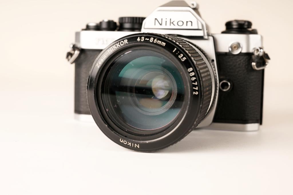 Nikon FM2 Chrome met Zoomlens 43-86mm F3.5, TV, Hi-fi & Vidéo, Appareils photo analogiques, Utilisé, Reflex miroir, Nikon, Enlèvement ou Envoi