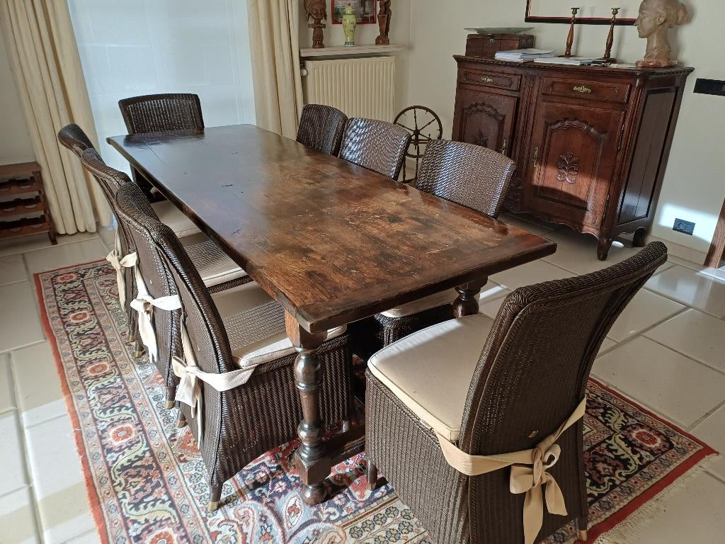 8 Vincent Sheppard stoelen Loyd Loom + kussens, Enlèvement, Comme neuf, 6 à 8 chaises