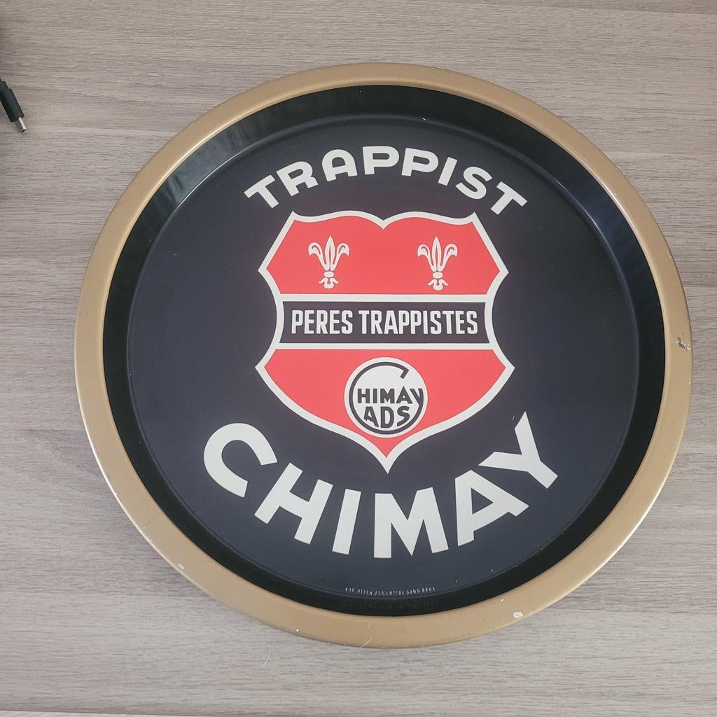 Antiek trappistendienblad van plaatstaal uit Chimay, Ophalen of Verzenden