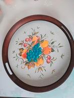 GROOT vintage dienblad, formica, Ophalen of Verzenden, Hout