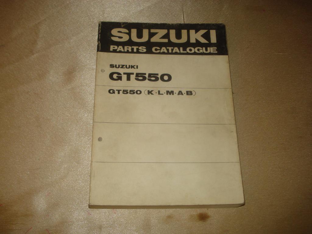 SUZUKI GT550 K-L-M-A-B Ancien Catalogue des Pièces, Enlèvement ou Envoi, Suzuki