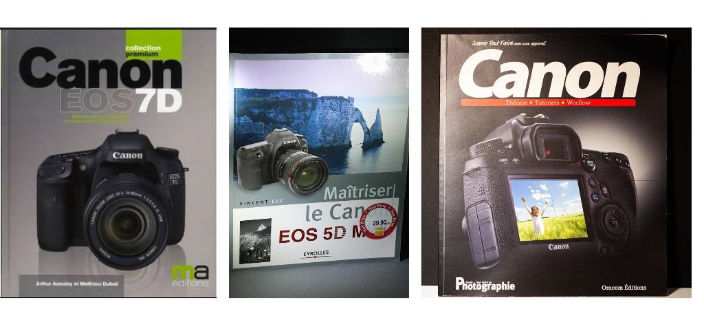 3 livres avec de précieux conseil sur boitier canon, Audio, Tv en Foto, Fotocamera's Digitaal, Ophalen of Verzenden, Gebruikt