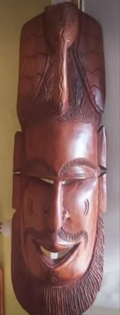 Masque africain en bois, Antiquités & Art, Enlèvement, Bois, Masque