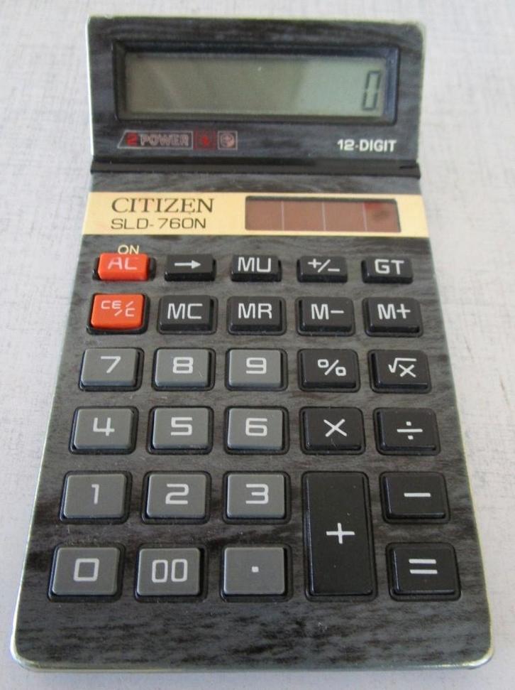 CITIZEN SLD760N rekenmachine - OPRUIM, Verzamelen, Elektronische Apparatuur, Computers en Rekenmachines, Ophalen of Verzenden