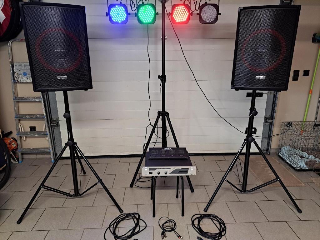 Boxen - Versterker - Lichtbar, Muziek en Instrumenten, Ophalen