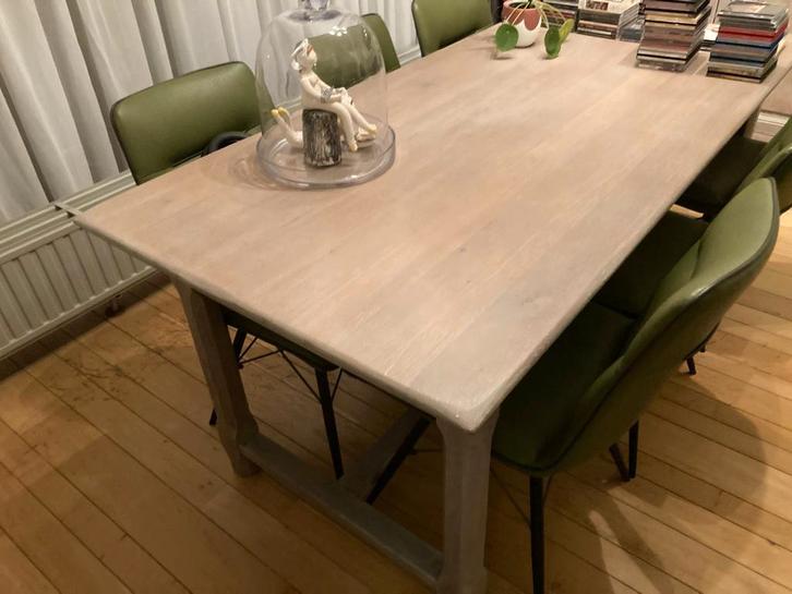 eiken eettafel met kastje, Maison & Meubles, Salles à manger complètes, Comme neuf, Enlèvement