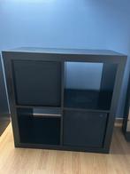 Zwarte kallax kast IKEA 2x2, Huis en Inrichting, Kasten | Wandmeubels, Ophalen, Zo goed als nieuw