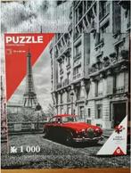 Puzzle 1000 pièces Une Jaguar rouge à Paris, Hobby en Vrije tijd, Ophalen of Verzenden, Zo goed als nieuw, Legpuzzel