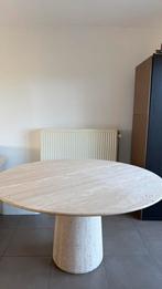 Travertin ronde tafel, Ophalen, Gebruikt