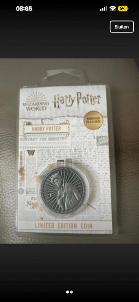 Pièce Harry Potter, Collections, Harry Potter, Enlèvement ou Envoi, Neuf