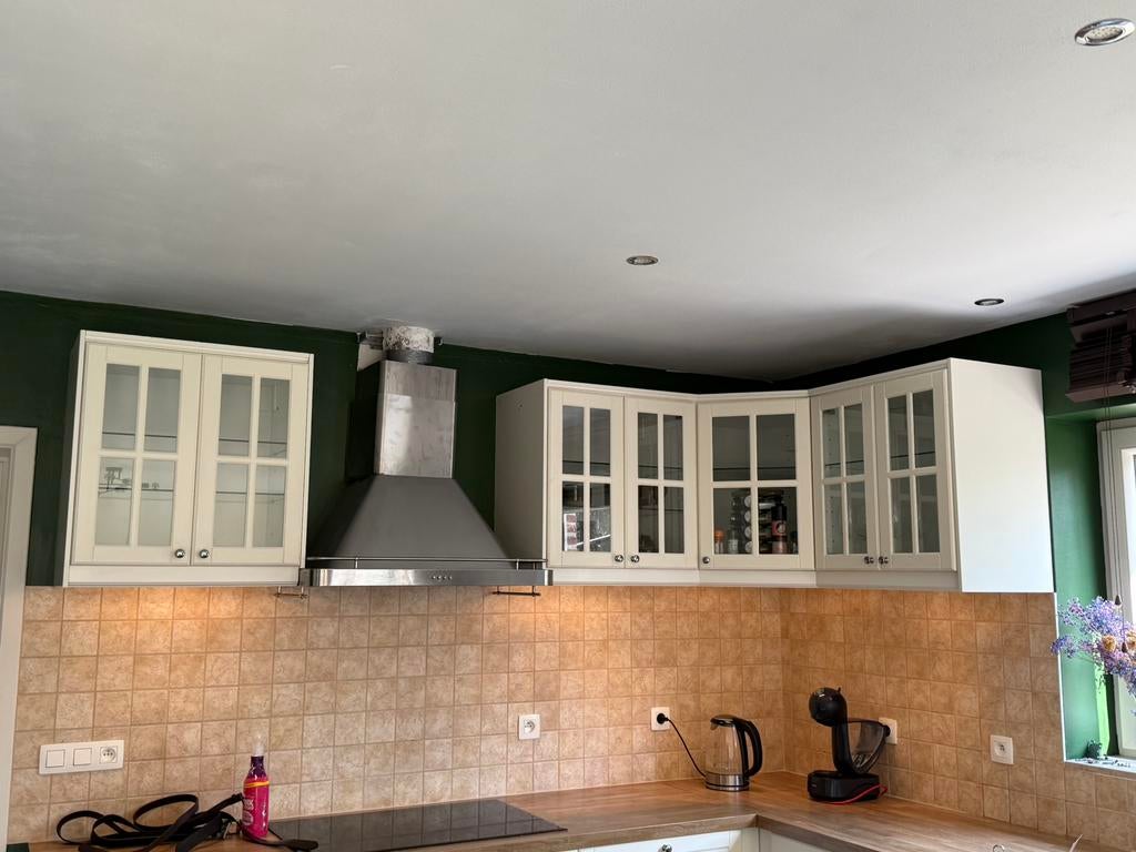 Bovencabines IKEA keuken., Huis en Inrichting, Ophalen, Zo goed als nieuw, Wit, Hoekkeuken