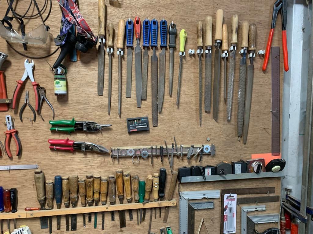 Oud ambachtelijk materiaal zaag tang vijl boor 8€/st, Ophalen of Verzenden