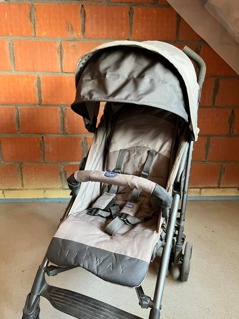 Chicco liteway buggy, Ophalen, Zo goed als nieuw, Overige merken, Verstelbare rugleuning