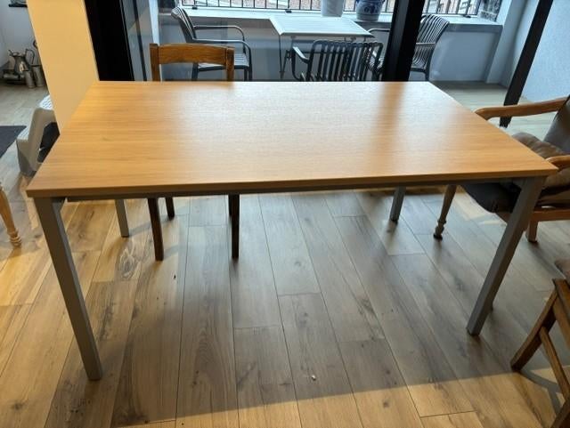 Table de cuisine Perfecta 150/90 avec extensions, Ophalen, 200 cm of meer, 50 tot 100 cm, Zo goed als nieuw