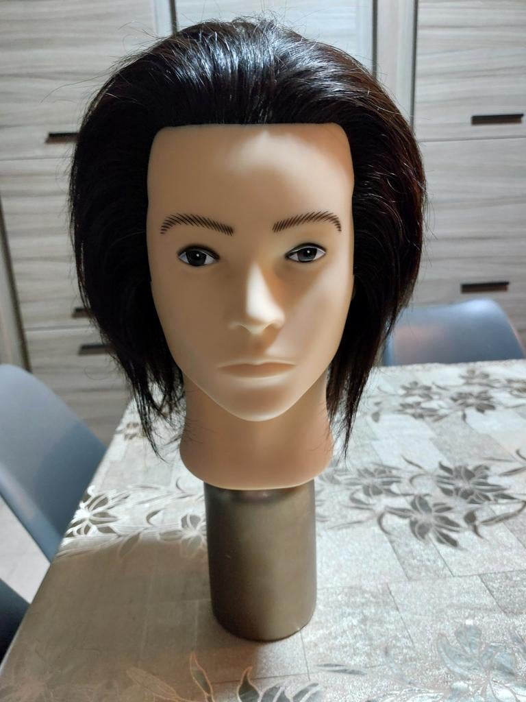 Oefenhoofd man 25 euro nieuw echt haar, Ophalen