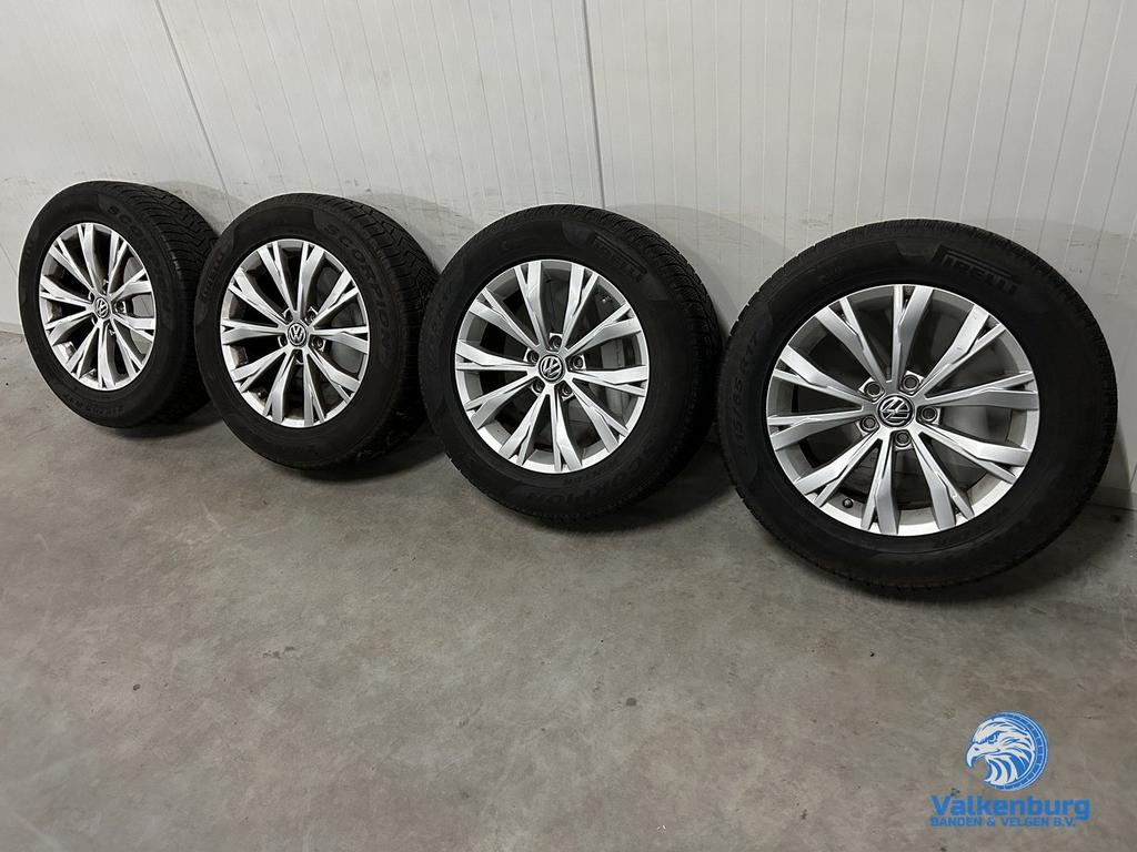 6mm! Originele VW Tiguan II 5NA Montana 17 inch velgen 5x112, Auto-onderdelen, Banden en Velgen, Banden en Velgen, Winterbanden