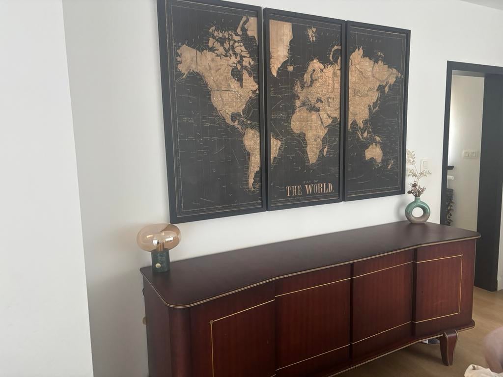 Dressoir en vitrine kast ‘60, Maison & Meubles, Armoires | Dressoirs, Utilisé, Enlèvement