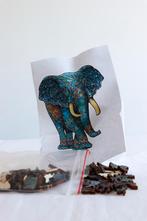 Puzzle d'éléphant en bois avec des pièces de forme unique, Enlèvement ou Envoi, Moins de 500 pièces, Neuf, Puzzle