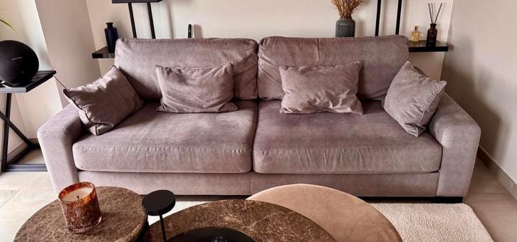 Canapé 3 places gris clair, Maison & Meubles, Canapés | Coins salons complets, Utilisé, Tissus, Enlèvement
