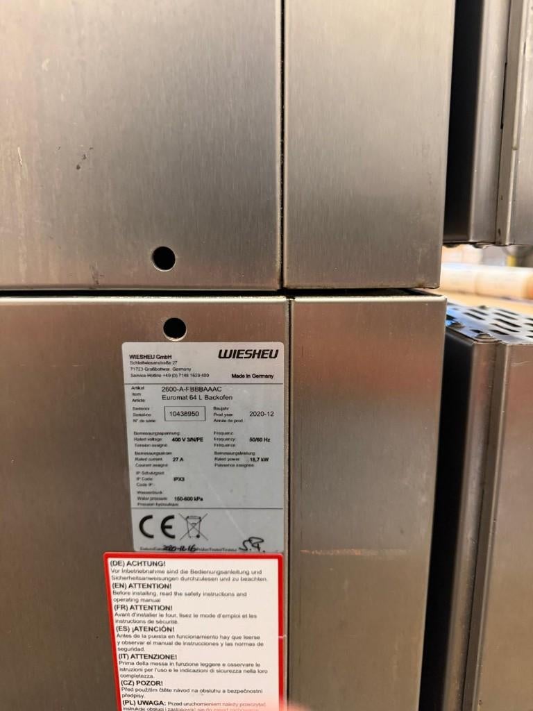 Wiesheu Euromat 5/10 plaats Broodoven, Ophalen, Gebruikt, Bakkerij en Slagerij