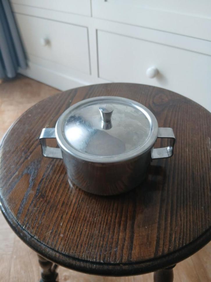 Sucrier vintage en acier inoxydable - Design rétro, Maison & Meubles, Cuisine | Casseroles & Poêles, Enlèvement