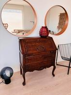 Secrétaire ancien en chêne 2 tiroirs, Enlèvement, Utilisé